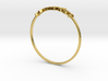 Astrology Ring Sagittaire US10/EU61 3d printed Polished Brass Sagittarius / Sagittaire ring