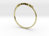 Astrology Ring Verseau US5/EU49 3d printed 18K Yellow Gold Aquarius / Verseau ring