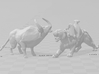 African Buffalo miniature model fantasy games dnd 3d printed 
