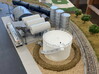 Oil Storage Tank 3d printed Sample Diorama Only