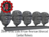 28mm Heroic Scale African-American Combat Helmet 3d printed 