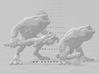 Bullywug Throwing Axe miniature model fantasy game 3d printed 