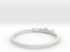 Astrology Ring Balance US9/EU59 3d printed White Natural Versatile Plastic Libra / Balance ring