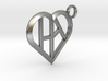 Heart of love keychain [customizable] 3d printed 