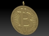 BITCOIN Pendant 1in 3d printed 