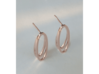 Earrings Hoola Hoop 02 3d printed 