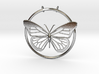 Circled Butterfly Pendant 3d printed 