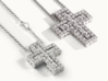 Cross with inserts pendant 3d printed Inspired on this collection