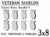 24x Veteran shields. Generic, Round 4 3d printed 