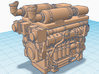 1/64th Hydraulic Fracturing TIER IV Engine 3d printed 