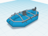 1/64 Fishing Raft 3d printed 