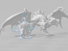 Two Headed Wyvern Epic monster miniature model 6mm 3d printed 