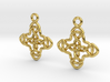 Double celtic cross [Earrings] 3d printed 