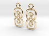 Eight loop [earrings] 3d printed 