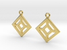 Square in square [Earrings] 3d printed 