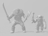 Troll with Bone Club miniature model fantasy games 3d printed 