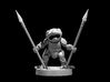Grung Barbarian w two spears 3d printed 
