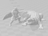Giant Crocodile miniature model fantasy games dnd 3d printed 