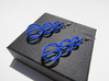 Wave earrings 3d printed 