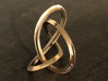 Mobius Figure 8 Knot Pendant - two sizes 3d printed Large Polished Bronze View #2
