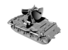1/144 WWII German Fuse 62 radar on E-100 chassis 3d printed 