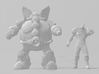 Megaman Flame Mammoth miniature model game dnd rpg 3d printed 