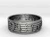 Band Nerd Bass Clef Ring 3d printed 