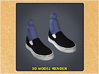 1:6 Scale Vans Slip-on Style Shoes 3d printed 