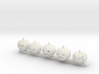 5 S Scale Pumpkins 3d printed This is a render not a picture