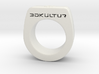 Oversized Bit-Coin King Signet Ring  3d printed 