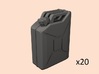 1/56 scale WW2 German jerry can miniature  20 L 3d printed 