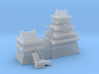 Japanese castle in high detail  3d printed 
