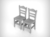 Greek Chair 1:35 Scale 3d printed 