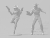 Cyber Cowgirl miniature model scifi games rpg dnd 3d printed 