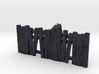HO Scale Black Cat on a Fence 3d printed This is a render not a picture