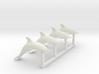 HO Scale Dolphins 3d printed This is a render not a picture