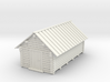 1/100 small wooden barn 3d printed 
