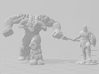 Stone Minotaur miniature model fantasy games dnd 3d printed 