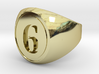 Classic Signet Ring - Number 6 (ALL SIZES) 3d printed 