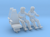 SPACE 2999 1/24 PILOTS HEAD AND HELMETS UP W SEATS 3d printed 