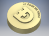 Doge Coin 3d printed from inventor w/ gold color