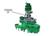 1/96 USS Arizona BB-39 Bridge and Tripod 3d printed Models in green are available separately.