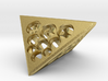 Modern tetrahedron chain ornament 3d printed 