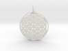 Flower of Life Sacred Geometry pendant approx 22mm 3d printed 