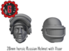 28mm Heroic Russian Helmet with Visor 3d printed 