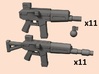 28mm A-300 A-301 assault rifles 3d printed 