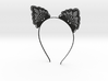 Steel Cat Ears Headband - Type 1 - Neko Mimi 3d printed 