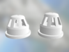 Falcon safety lights, short 1:43 3d printed Short (left) and tall (right) caps