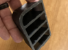 Jaguar XK (X150) Ashtray for vent mount charger 3d printed Printed in black plastic at home (not as clean as Shapeways)