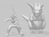 DBZ Icarus Hire Dragon miniature model fantasy dnd 3d printed 